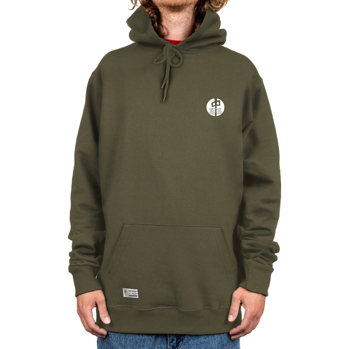 HOODY OG BUTTON - GRN